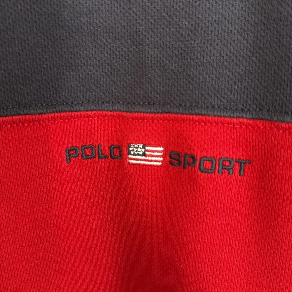 Vintage 90s Polo Sport Ralph Lauren Colorblock Shirt Men’s Medium